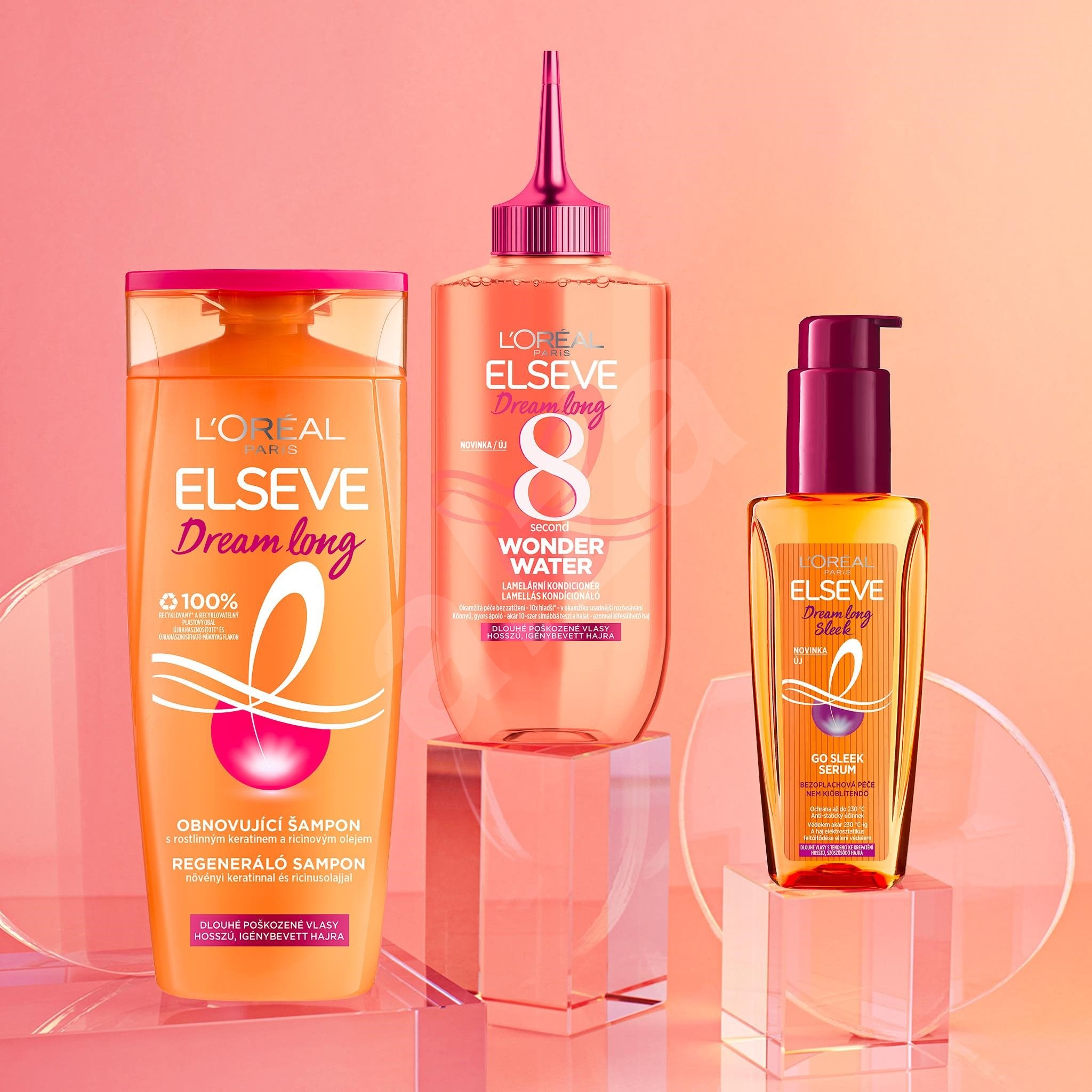 L'ORÉAL PARIS Elseve Dream Long dárková sada pro dlouhé poškozené vlasy ...