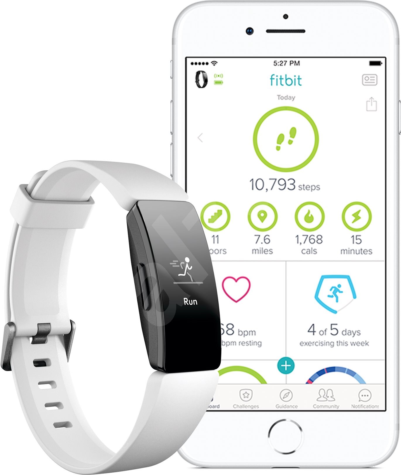 fitbit inspire hr white
