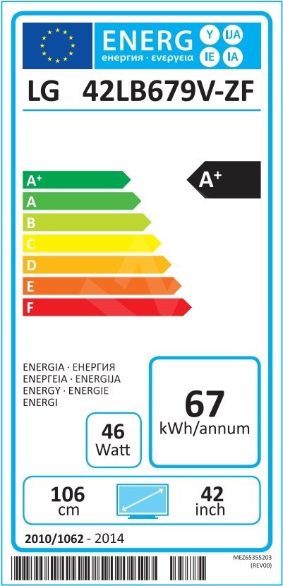 Lg 42lb679v висит на заставке