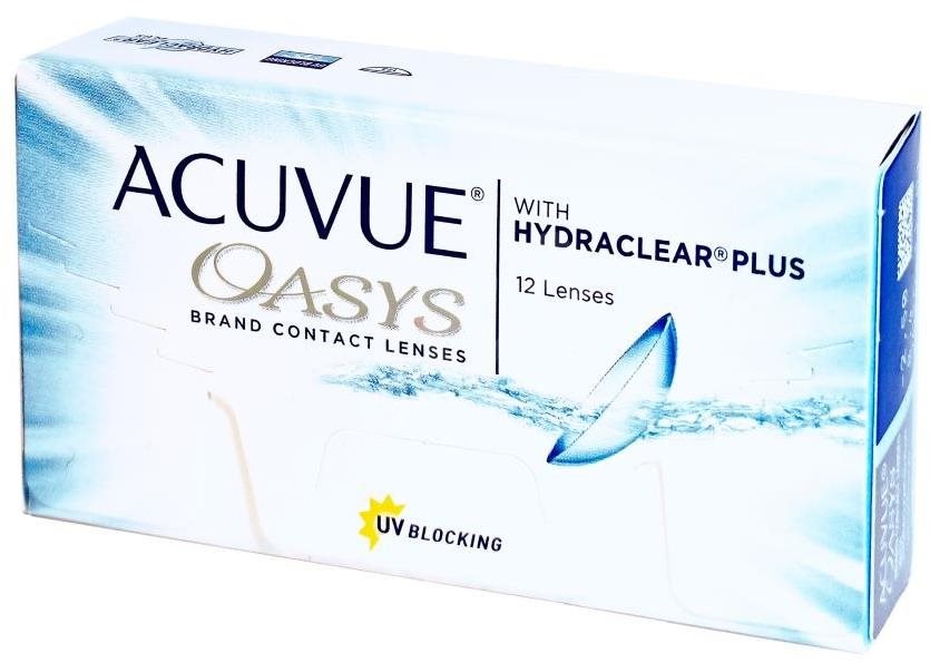Acuvue Oasys with Hydraclear Plus (12 čoček) dioptrie 2.00, zakřivení 8.40 Kontaktní čočky