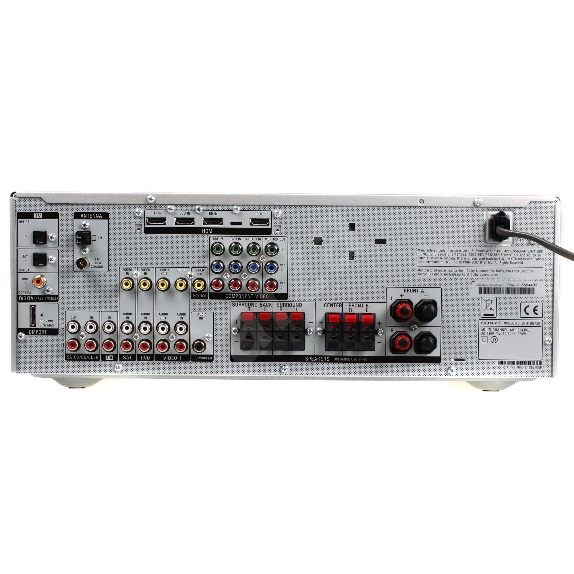 Sony STRDG720 stříbrný (silver) AV receiver Alza.cz