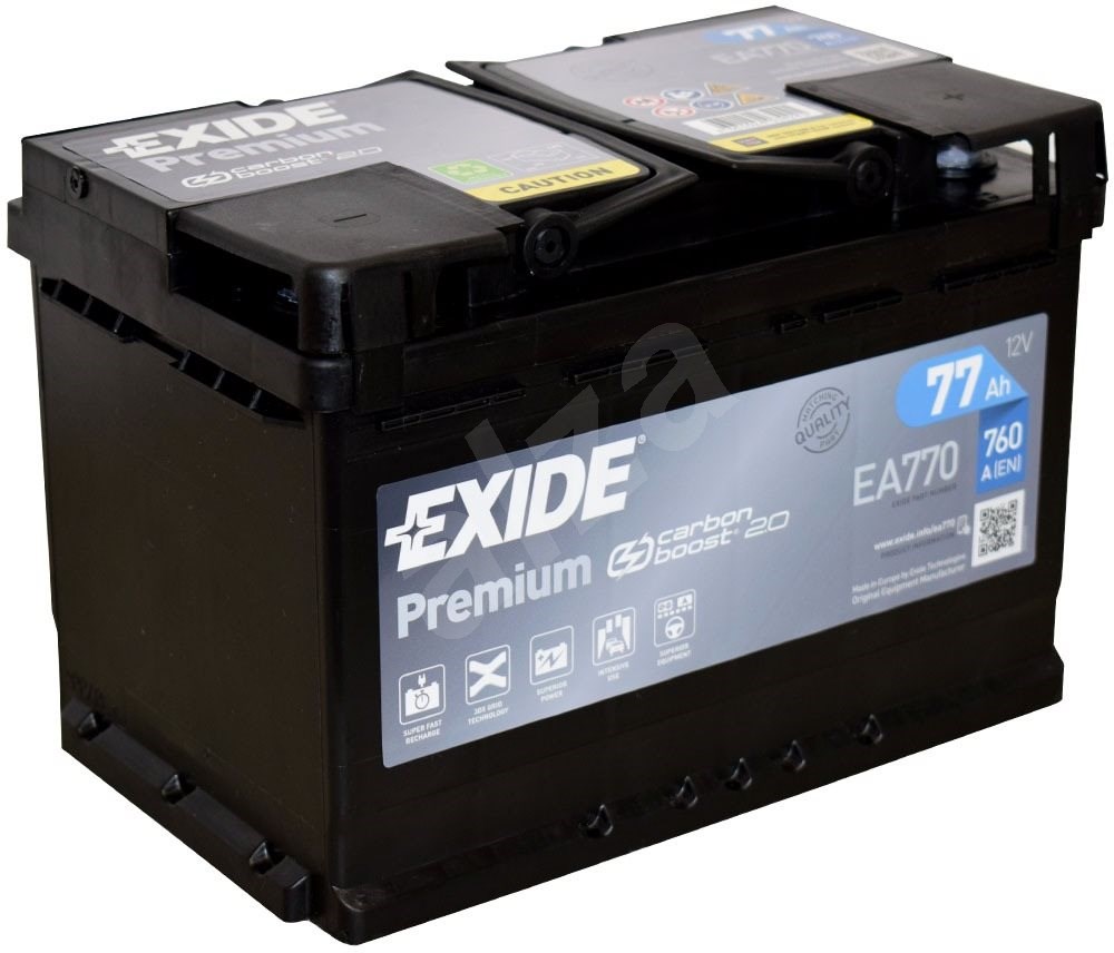 Batteria Exide EA770 - Premium (12V, 77Ah, 760A