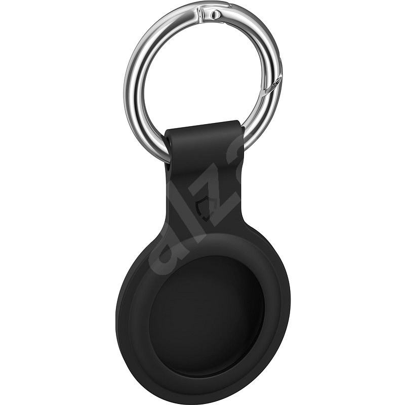 AlzaGuard Silicone Keychain pro Airtag černá - AirTag klíčenka