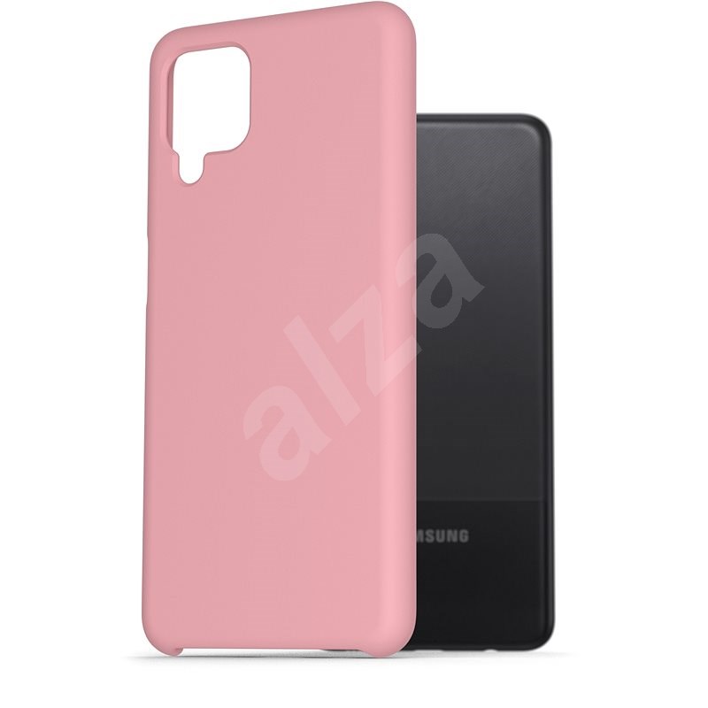 AlzaGuard Premium Liquid Silicone Case pro Samsung Galaxy A12 růžové - Kryt na mobil
