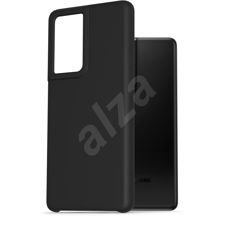 AlzaGuard Premium Liquid Silicone Case pro Samsung Galaxy S21 Ultra 5G černé - Kryt na mobil