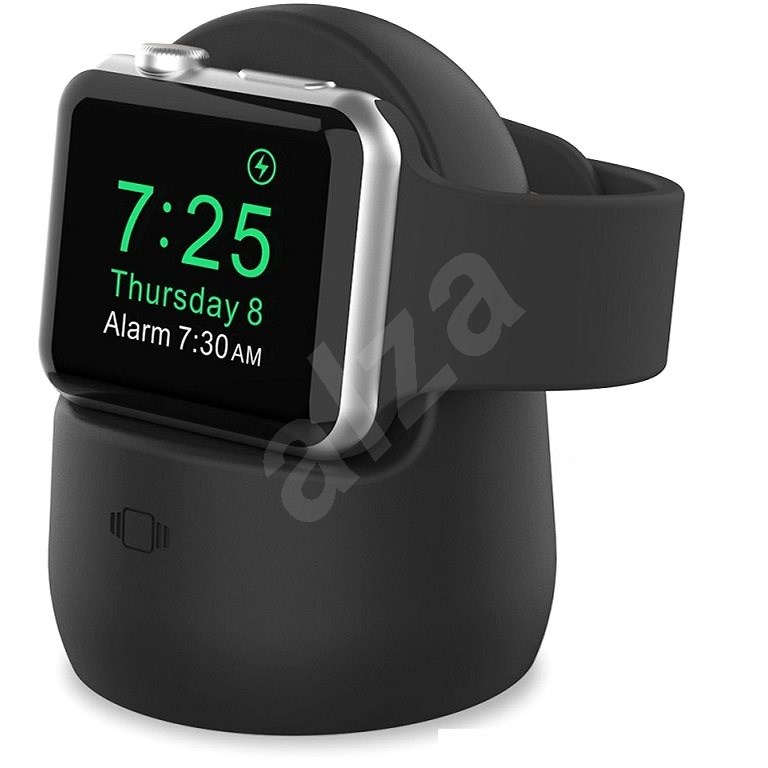 AhaStyle silikonový stojan pro Apple Watch černý - Stojan na hodinky