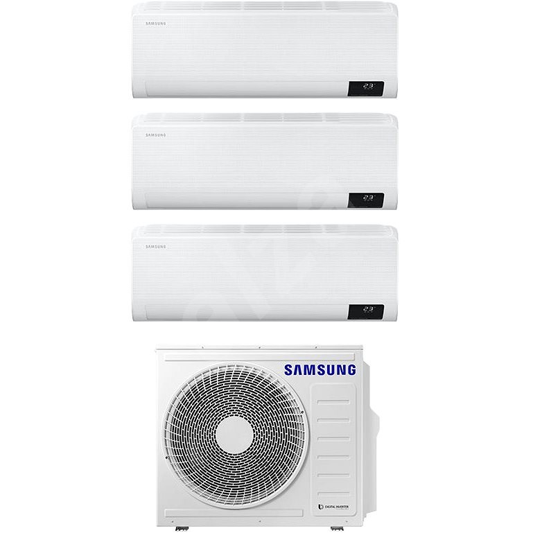 Samsung WindFree AJ068TXJ3KG/EU + AR07TXFCAWKNEU + AR09TXFCAWKNEU 2x vč.instalace - Multisplitová klimatizace