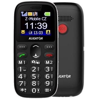 Aligator A510 Senior černý - Mobilní telefon
