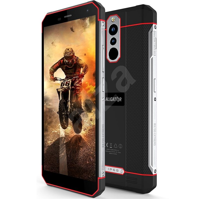 Aligator RX700 eXtremo černo-červená - Mobilní telefon
