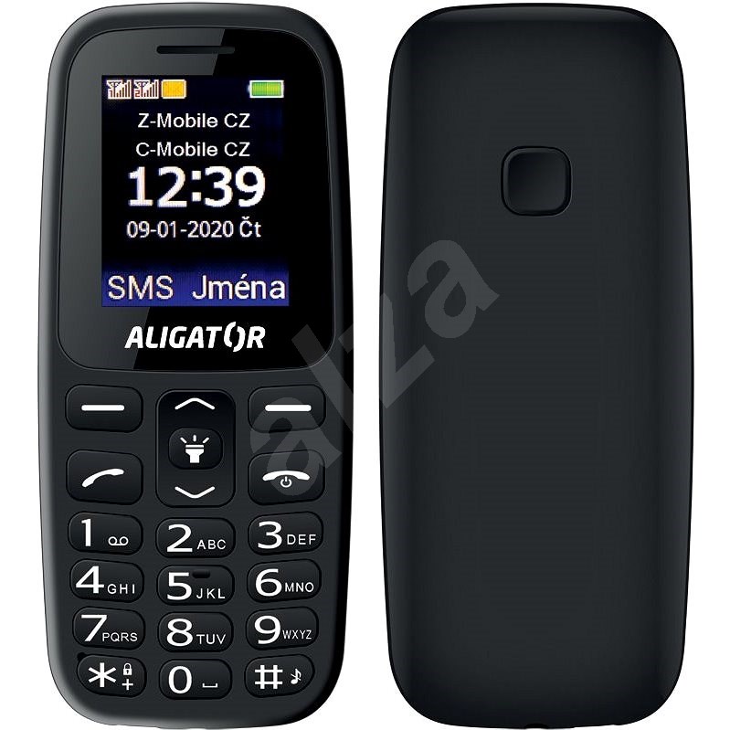 Aligator A220 Senior černá - Mobilní telefon