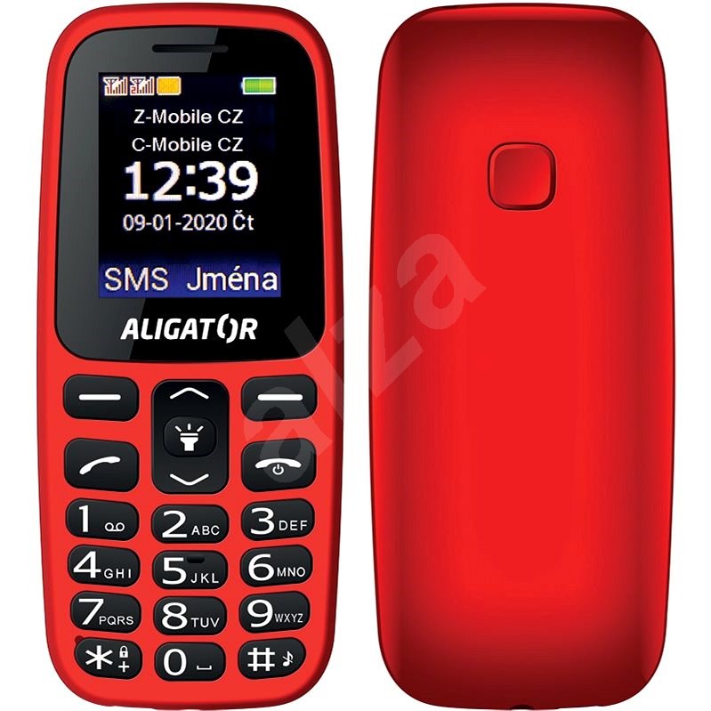 Aligator A220 Senior červená - Mobilní telefon
