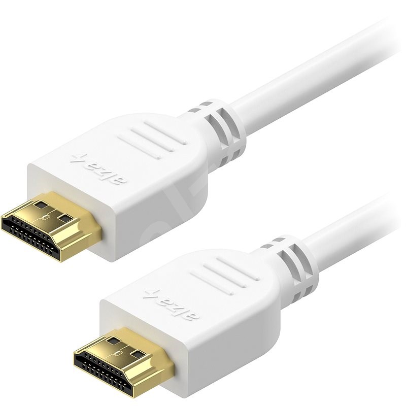 AlzaPower Core HDMI 1.4 High Speed 4K 0.5m bílý - Video kabel