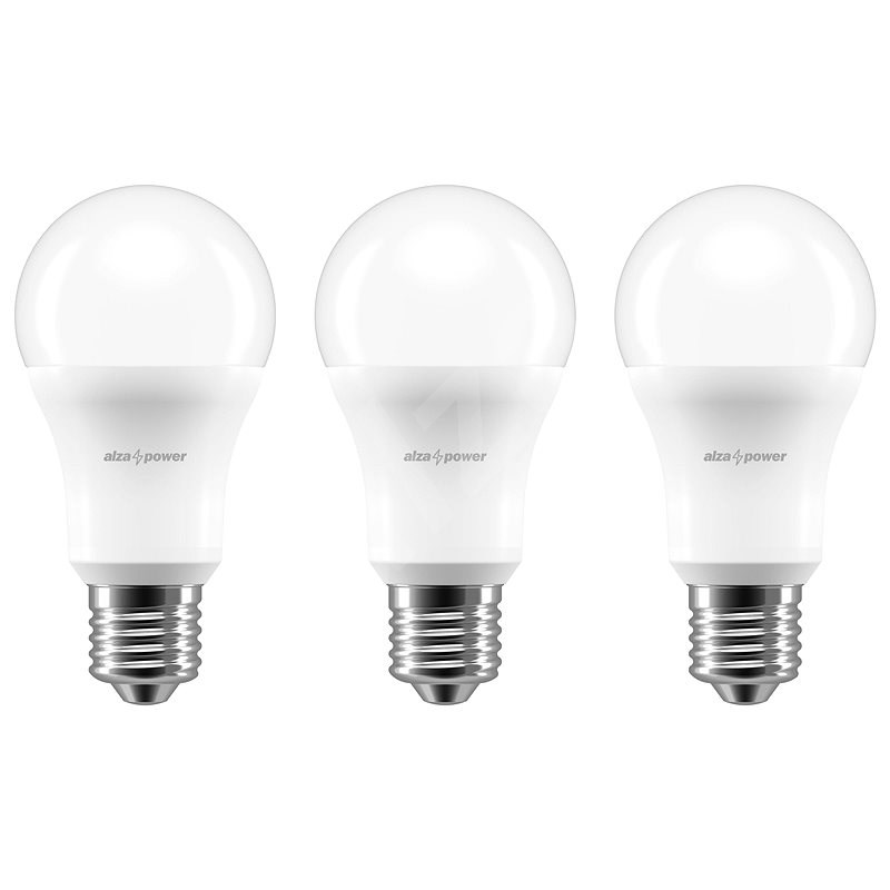 AlzaPower LED Essential 13W (100W), 2700K, E27, set 3ks - LED žárovka