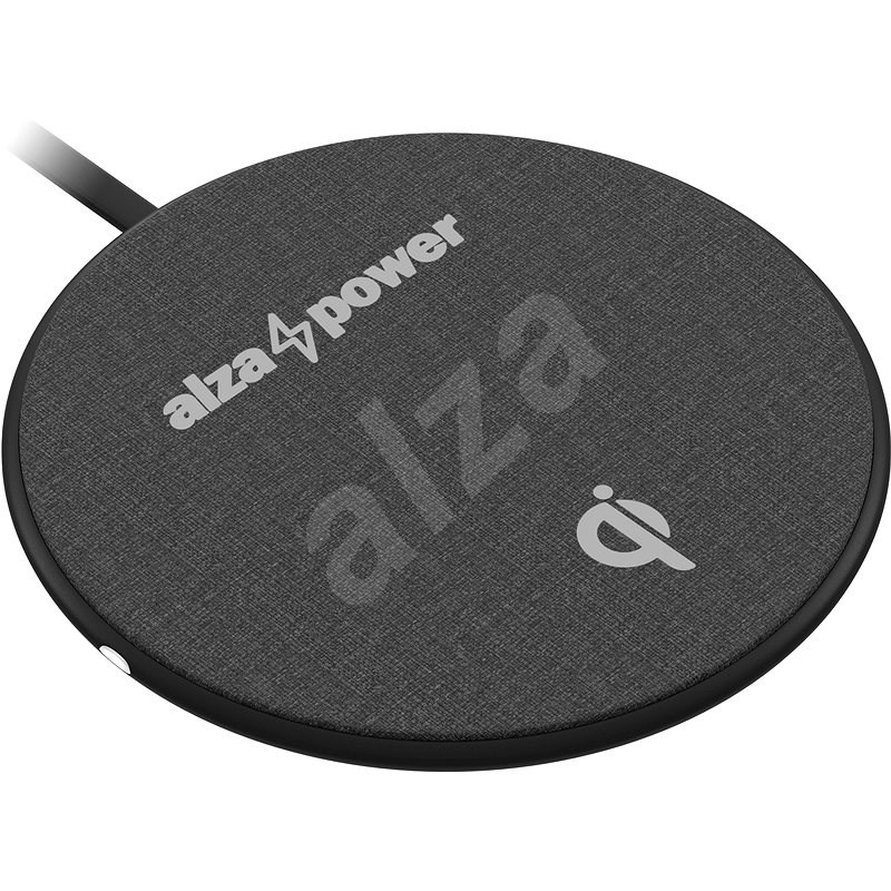 AlzaPower WC120 Wireless Fast Charger černá - Bezdrátová nabíječka