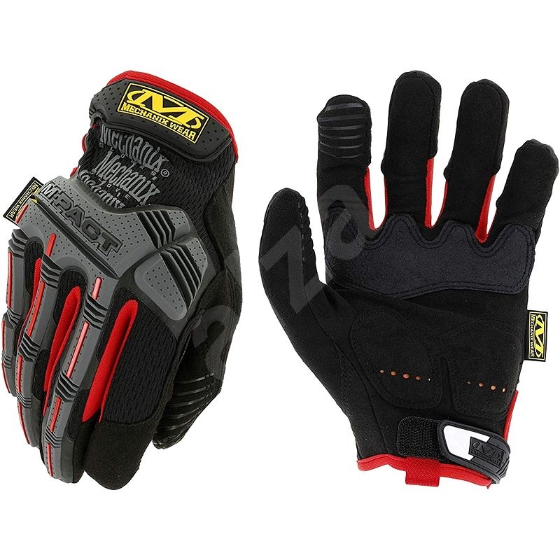 mechanix m pact cerno cervene velikost l pracovni rukavice alza cz