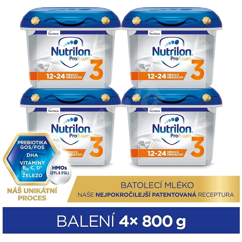 Nutrilon 3 Profutura batolecí mléko 12+ 4× 800 g - Kojenecké mléko