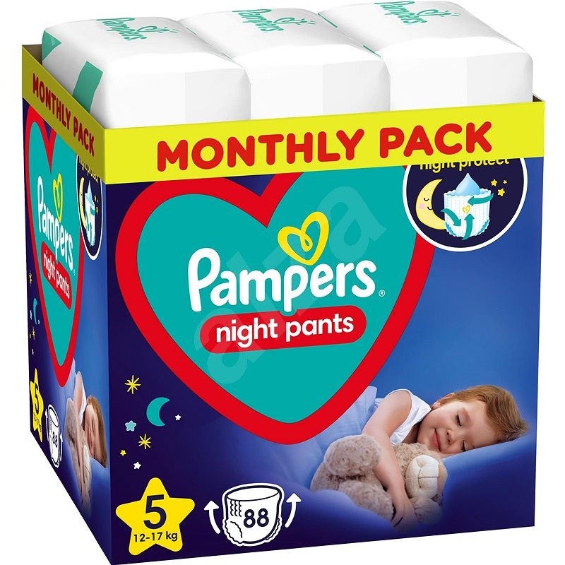 PAMPERS Night Pants vel. 5 (88 ks) - Plenkové kalhotky