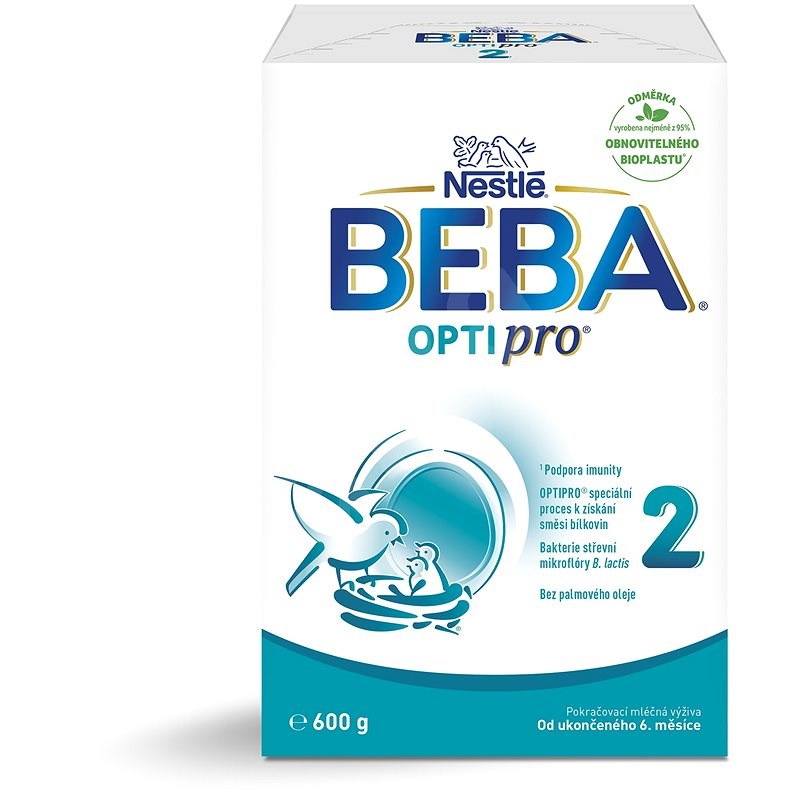 BEBA OPTIPRO® 2, 600 g (2× 300 g) - Kojenecké mléko