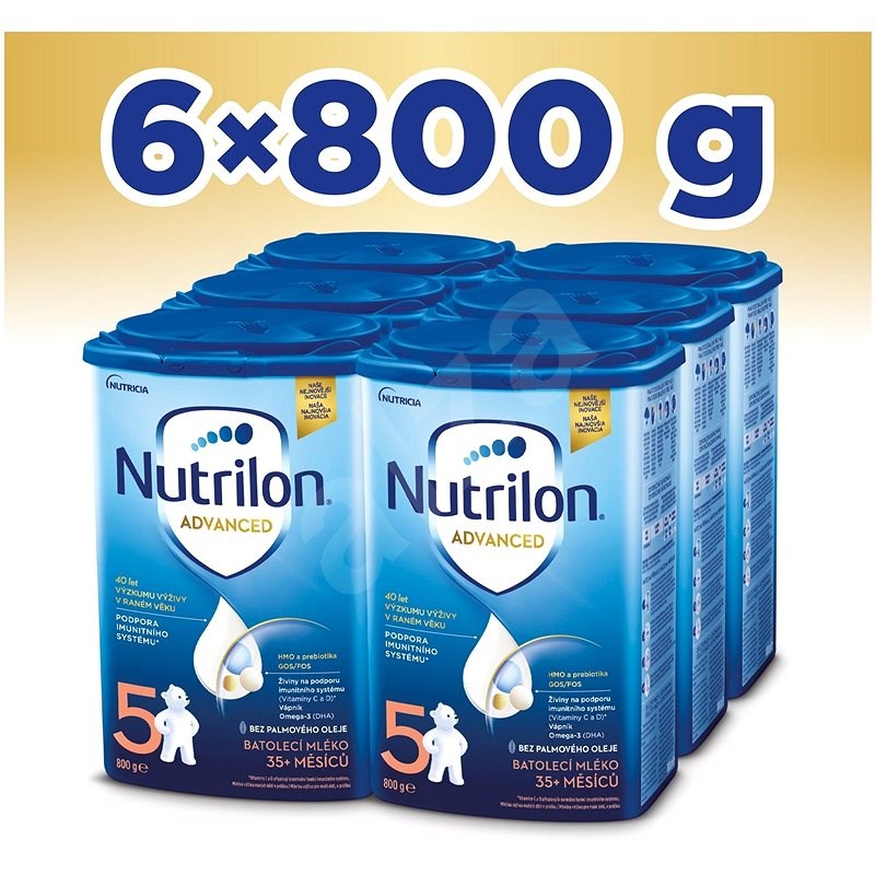 Nutrilon 5 Dětské mléko 36+  6× 800 g - Kojenecké mléko