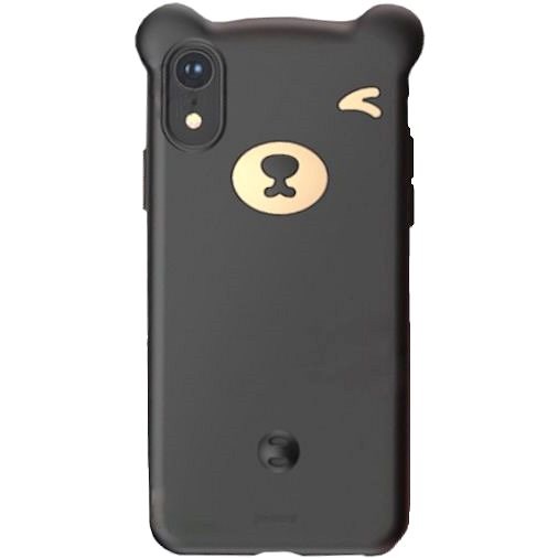 Baseus Bear Silicone Case pro iPhone Xr 6.1" Black - Kryt na mobil