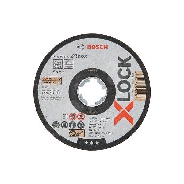 BOSCH X-LOCK Plochý řezací kotouč Standard for Inox systému  - Řezný kotouč