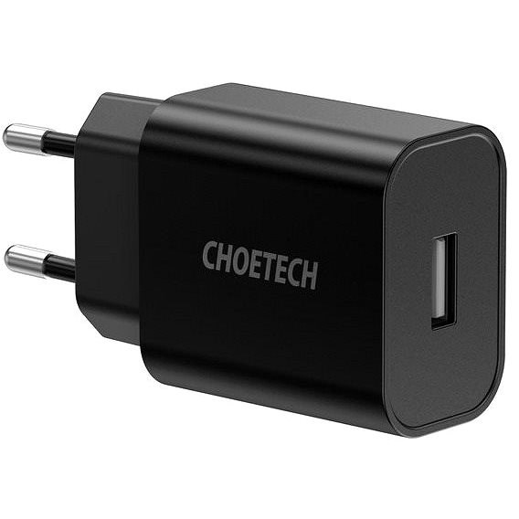 ChoeTech Smart USB Wall Charger 12W Black - Nabíječka do sítě