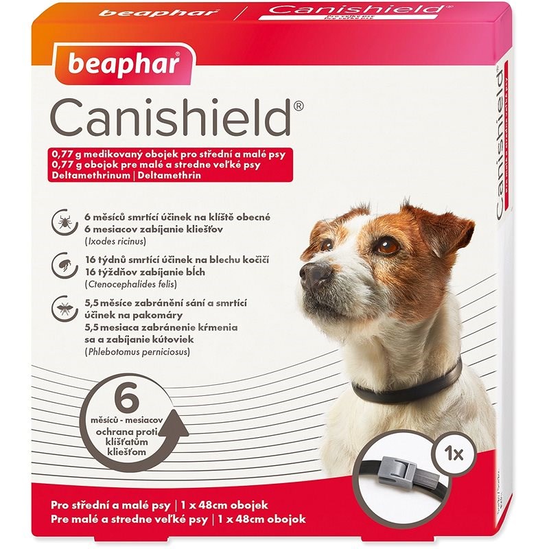 Beaphar Canishield pro malé a střední psy 48 cm - Antiparazitní obojek