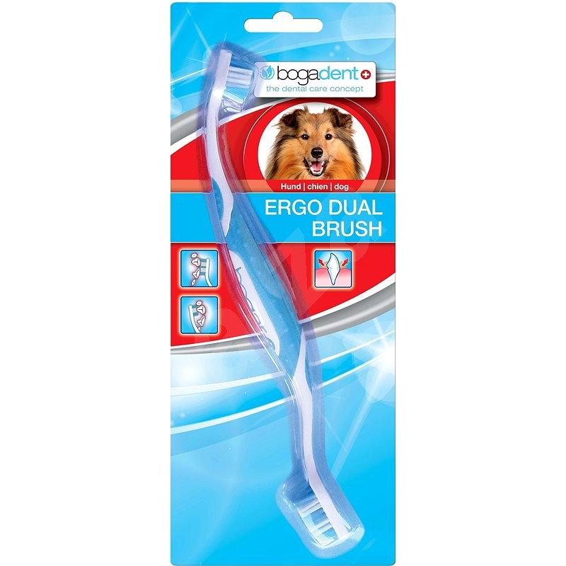 Bogadent Ergo Dual Brush - Zubní kartáček pro psy