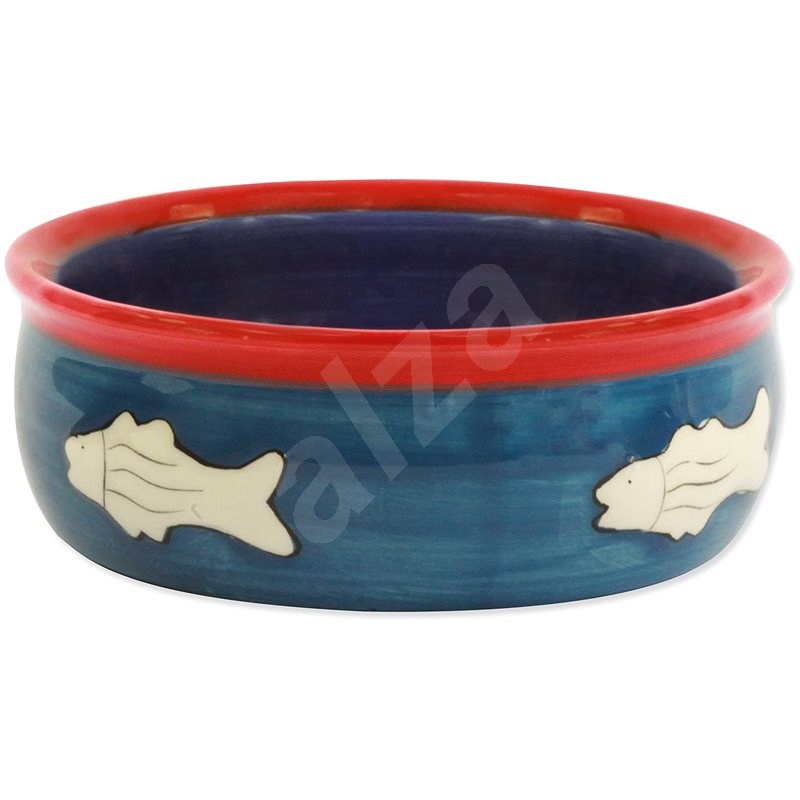 MAGIC CAT Ceramic Bowl with Fish 12.5 × 5cm - Cat Bowl