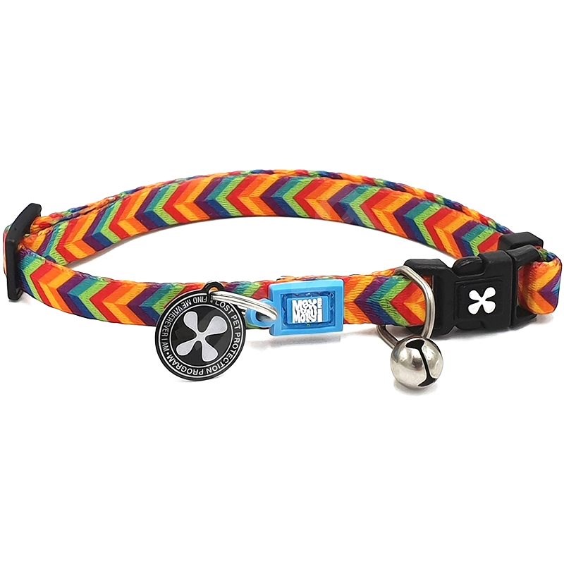 Max & Molly Smart ID Cat Collar, Summertime, One Size - Cat Collar