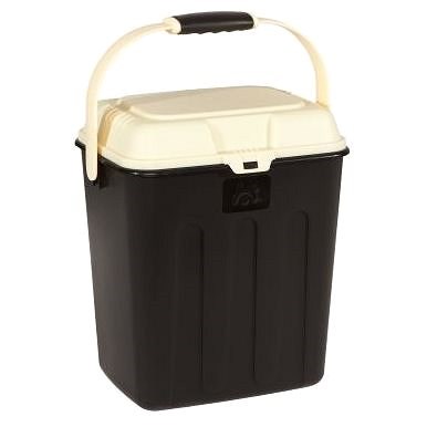 Maelson Box for 3,5kg of Granules - Black-beige - 27 × 22 × 31cm - Granule barrel
