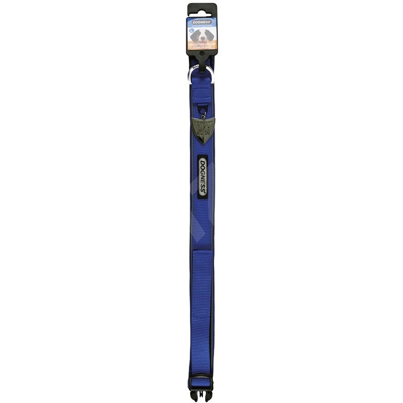 IMAC Nylon Adjustable Dog Collar - Blue - Neck Circumference 30-37cm, Width 1.6cm - Dog Collar
