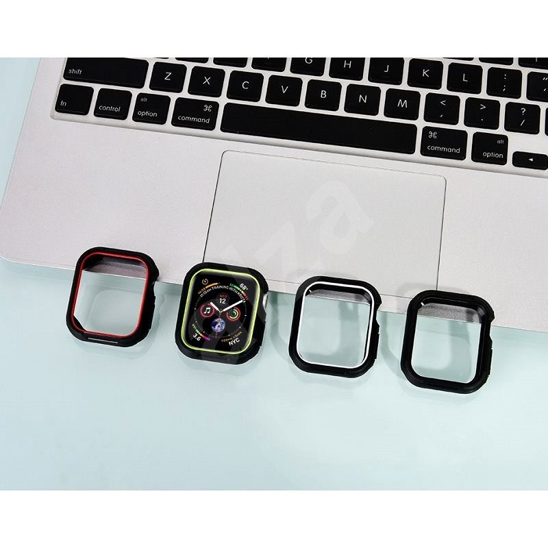 COTEetCI pouzdro z polyuretanu a termoplastu pro Apple Watch 44 mm drsné  - Ochranný kryt na hodinky