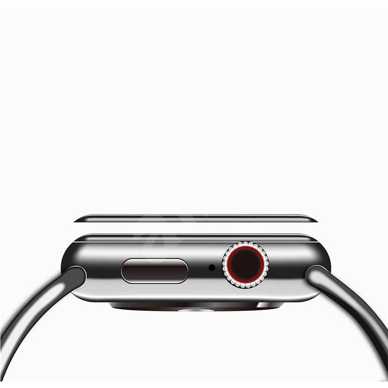 COTEetCI 4D sklo s celoplošným lepením s černým lemem pro Apple Watch 6 40 mm - Ochranné sklo