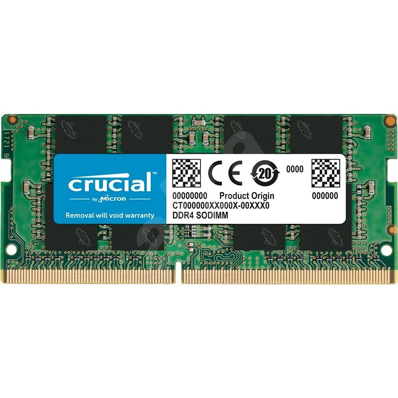 Crucial SO-DIMM 8GB DDR4 2400MHz CL17 Single Ranked x8 - Operační paměť