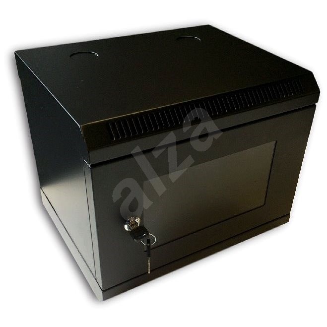 Datacom 10" 6U/280 mm (sklo) černý - Rozvaděč