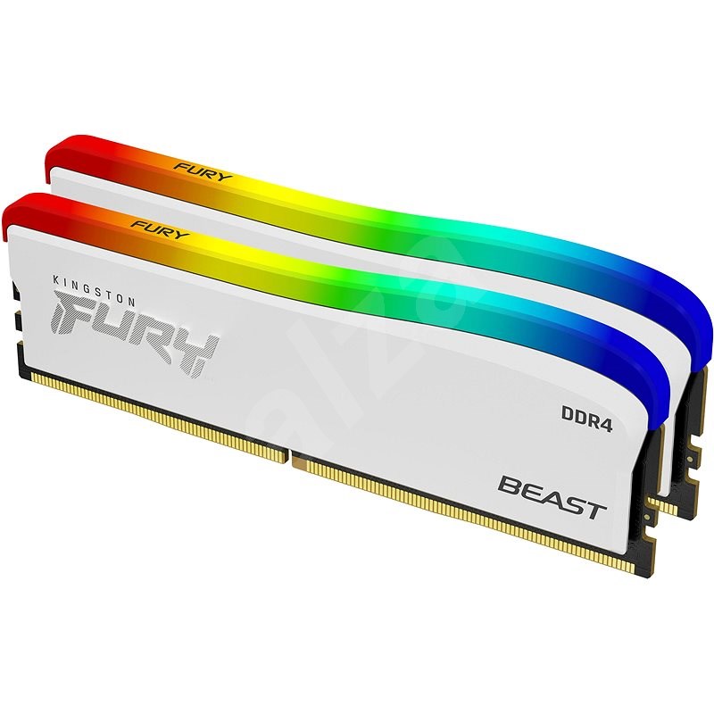 Kingston FURY 32GB KIT DDR4 3600MHz CL18 Beast RGB White Special Edition - Operační paměť