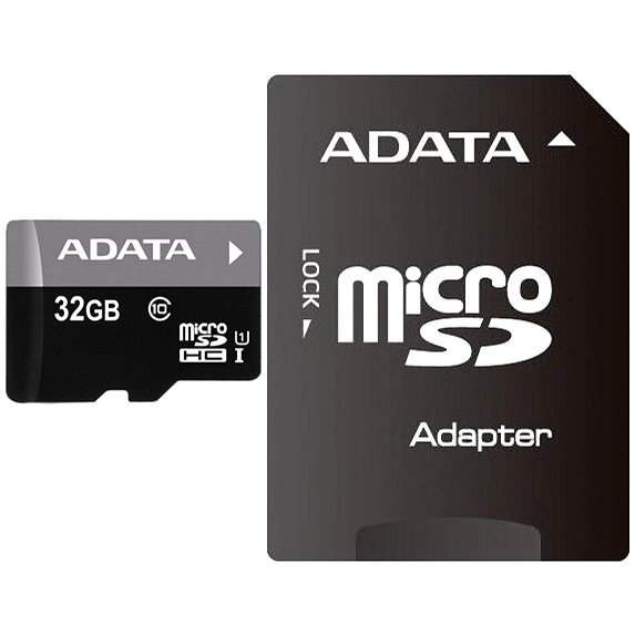 ADATA Premier MicroSDHC 32GB UHS-I + SDHC adaptér - Paměťová karta