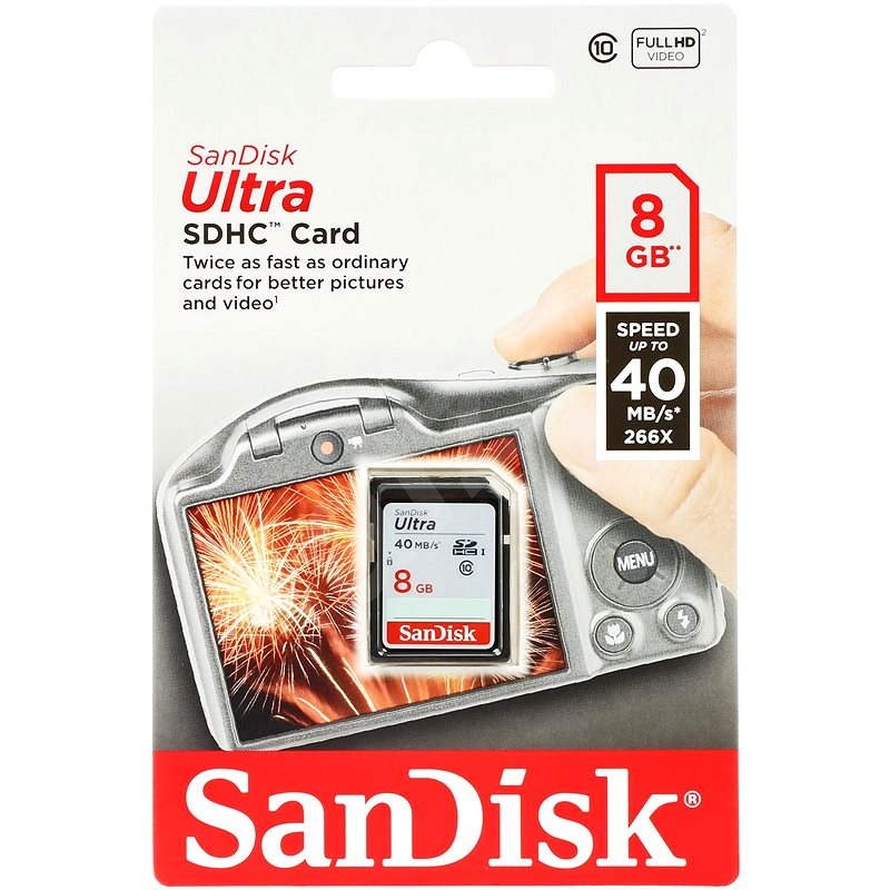 SanDisk SDHC 8GB Ultra Class 10 UHS-I - Paměťová karta