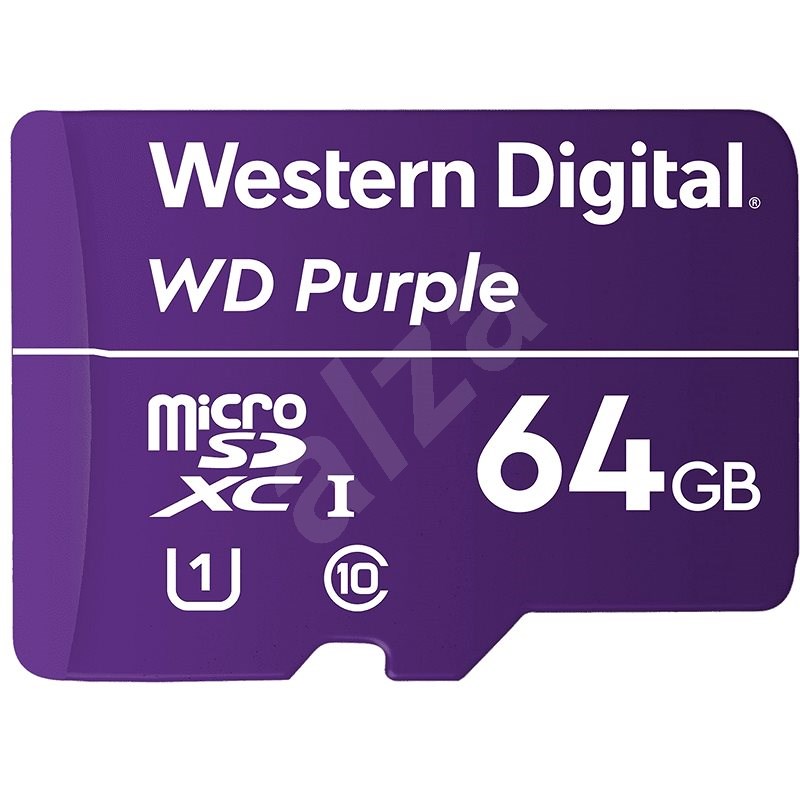 WD SDXC  64GB Purple QD101 - Paměťová karta