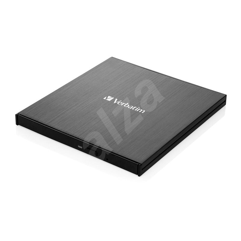 VERBATIM CD/DVD Slimline USB-C, Black - External Disk Burner