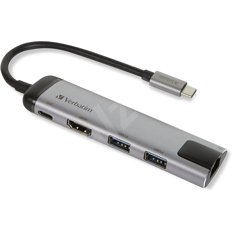 VERBATIM USB-C Multiport HUB USB 3.1 GEN 1/ 2x USB 3.0/ HDMI/ RJ45 - Replikátor portů