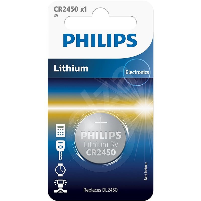 Philips CR2450 1 ks v balení - Knoflíková baterie