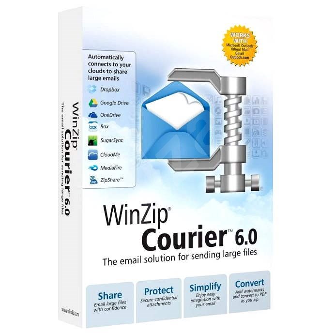 WinZip Courier 6 License ML pro 2 uživatele (elektronická licence) - Elektronická licence