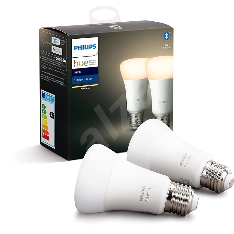 Philips Hue White 9W E27 set 2ks - LED žárovka