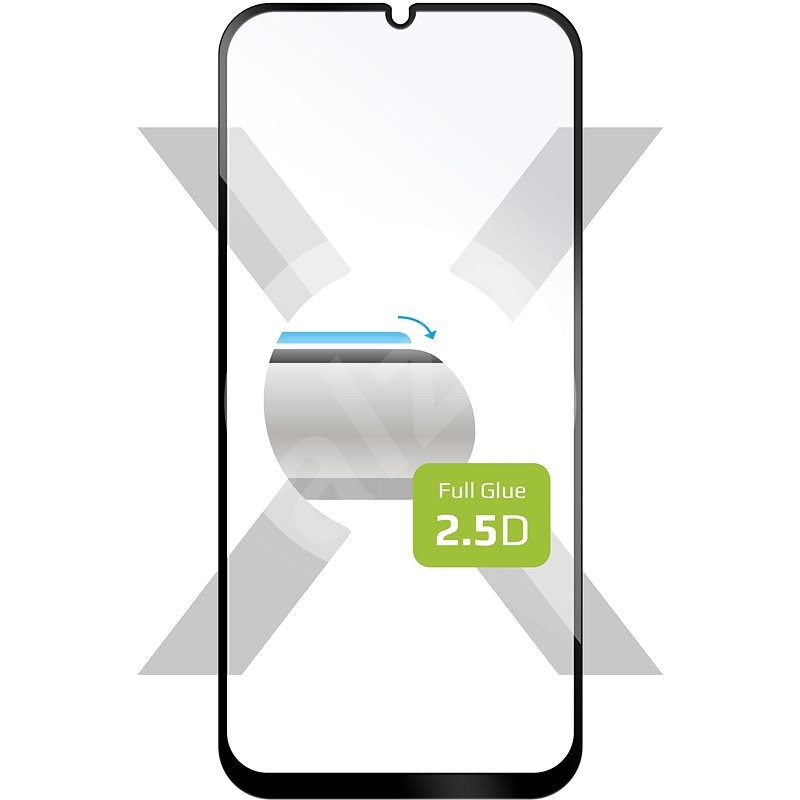 FIXED FullGlue-Cover pro Samsung Galaxy A50/A50s/A30s černé - Ochranné sklo