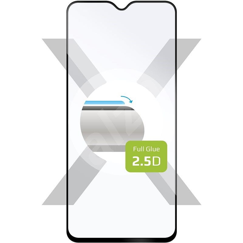 FIXED FullGlue-Cover pro Xiaomi Redmi Note 8 Pro černé - Ochranné sklo