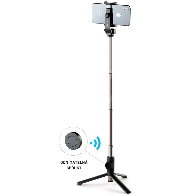 FIXED Snap Lite s tripodem a bezdrátovou spouští černý - Selfie tyč