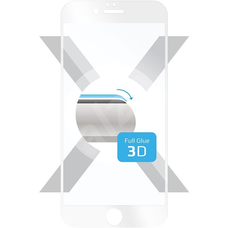 FIXED 3D Full-Cover for Apple iPhone 6 / 6S White - Ochranné sklo
