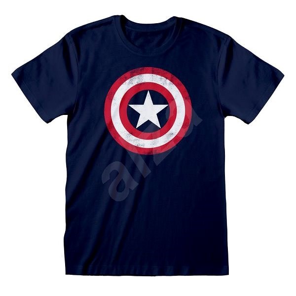Captain America - Shield Distressed - tričko L - Tričko